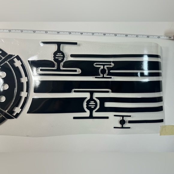 Millennium Falcon with TIE Fighters on the Tail Decal - Picture 4 of 6